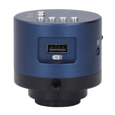Imagem de Câmera de Microscópio Industrial, Câmera Telescópica Ocular Eletrônica de Imagem de 41 MP Zoom Digital 7X, Vídeo 4K Com XP / 7/8/10, Conexão USB para Medição (Plugue UE)