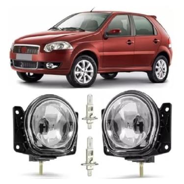 Imagem de Par Farol De Milha Palio G4 2011 2012 2013 2014 2015 2016 2017 2018 2019 2020 + Lâmpada