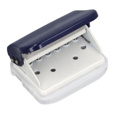 Imagem de Perfurador de 6 Furos, Perfurador de Papel de Folha Solta Portátil para A4 A5 B5, Perfurador de Papel Circular de Metal Portátil Com Régua de Posicionamento, Lâmina de Metal