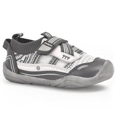 Imagem de pediped Tênis unissex infantil Grip 'N' Go First Walker, Preto, 20 Little Kid