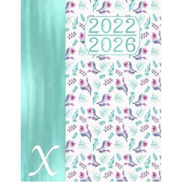 Imagem de Monograma Caligrafía X – Agenda Quinquenal 2022 - 2026 – Planificación Anual y Mensual: Regalo Calendario I Libreta de Direcciones I Planificador de Cumpleaños Español I Bucket List