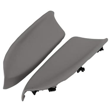 Imagem de Capa da Maçaneta da Porta Dianteira do Carro, Almofada da Tampa do Apoio de Braço, Capa Protetora do Painel Esquerdo e Direito para Sedan 2018-2012, Cinza (Cinza)