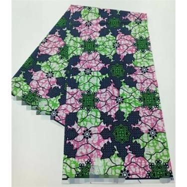 Imagem de Tecido Africano Cera Real Estampa Dourada Soft Pagne Ankara Material de Algodão Prata Nigeriana Gana para Festa de Casamento Vestido para Costurar (conforme a imagem-15)