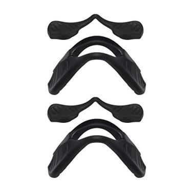 Imagem de Galvanic Protetores de nariz de substituição para óculos de sol Oakley Si M Frame 2.0 - Preto + Preto, Preto + Preto - Combo Pack, 0
