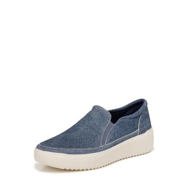 Imagem de Vionic Mocassim feminino Kearny, Camurça azul jeans, 5 Wide