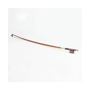 Imagem de Arco de violino de jacarandá brasileiro de tamanho 4/4 3/4 1/2 1/4 com acessórios para violino de tom doce e rico Arco violino prático(Approx. 62cm)