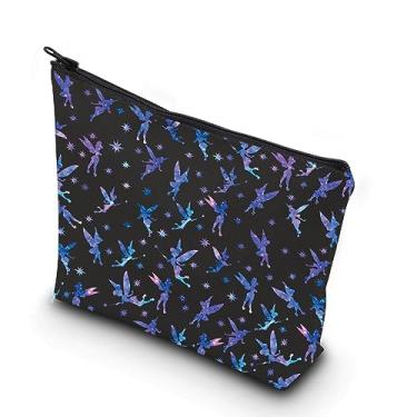 Imagem de WCGXKO TinkerBell Gift Peter Pan Gift Mickey Gift Vacation Gift Tink Zipper Pouch Makeup Bag, TINKBELL roxo, Zíper