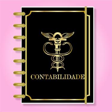 Imagem de Caderno de Disco Infinito Sistema Inteligente Amor Infinito Cadernos Profissão - Contabilidade 01 (EXTRA GRANDE - A4)