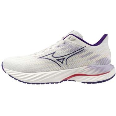 Imagem de Tênis de Corrida Feminino Mizuno Wave Inspire 21, Branco, 37