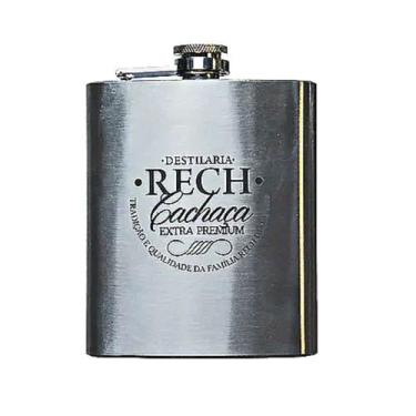Imagem de Cantil de Alumínio Rech com Cachaça Extra Premium 200 ml