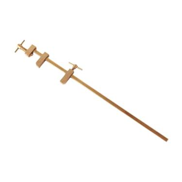 Imagem de Fenteer F braçadeira paralela ferramenta em miniatura diy com parafuso de aperto serrilhado latão carpintaria barra braçadeira para trabalhar madeira, 360 Mm