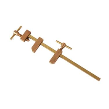 Imagem de Fenteer F braçadeira paralela ferramenta em miniatura diy com parafuso de aperto serrilhado latão carpintaria barra braçadeira para trabalhar madeira, 180 Mm