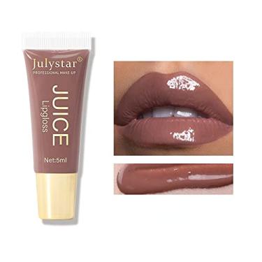 Imagem de Interookie Shuiguang Dudu Lip Hidratante Lábios Mel Textura Hidratante Antiaderente Mangueira Iluminadora Lip Color Gloss (08#)