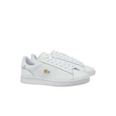 Imagem de Lacoste Tênis feminino Carnaby Set, Branco/Gld, 40