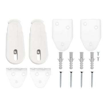 Imagem de The Lord of the Tools 2 conjuntos de cortinas tensores de cordão compatíveis com Hunter Douglas compatível com nivelador necessário em painéis de persiana e tratamento de janela branco
