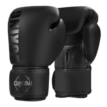 Imagem de Luvas de boxe profissionais Luvas de luta para adultos luta de muay thai para treinamento sacos areia (ferroso, 10oz)