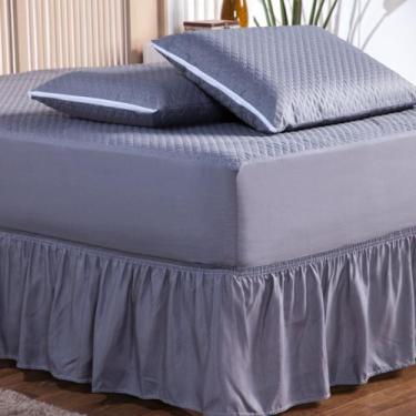 Imagem de Kit Capa Protetora Impermeável Queen Size + 2 Capas Impermeável para T