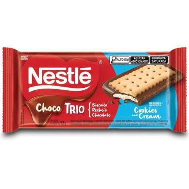 Imagem de Chocolate Nestle Chocotrio Cookies e Cream 90g - Nestlé