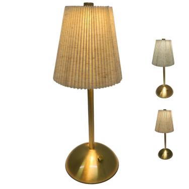 Imagem de Luminaria de Mesa LED 3 Tons Abajur Controla de Intensidade Bateria Recarregavel USB Decoraçao Quarto Sala Escritorio Home Office