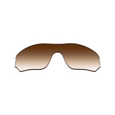 Imagem de Vonxyz Lentes de reposição para óculos de sol Oakley Radar Edge OO9184 - Marrom dégradé