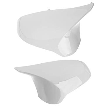 Imagem de Espelhos externos automotivos pintados branco brilhante tampa do espelho retrovisor substituição esquerda e direita para substituição do espelho lateral do motorista F80 M3 F82 M4 2015-2018