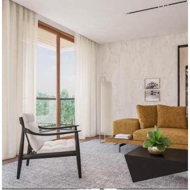 Imagem de Cortina Voil Gaze De Linho 2,60x2,30 Para Varão Com Ilhós Sala ou Quar