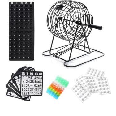 Imagem de Bingo Profissional Completo Metal Tabuleiro Bola Festa Jogo