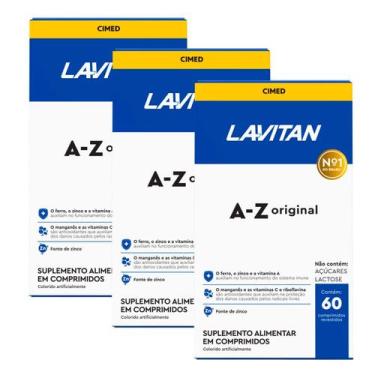 Imagem de Kit 3 und Lavitan A-Z Suplemento Original 60 Cpr - CIMED