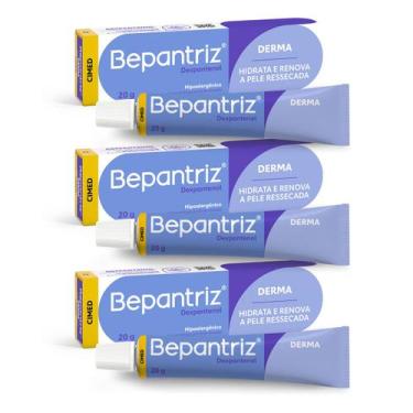 Imagem de Kit 3 unidades Bepantriz Derma Creme 20g - CIMED