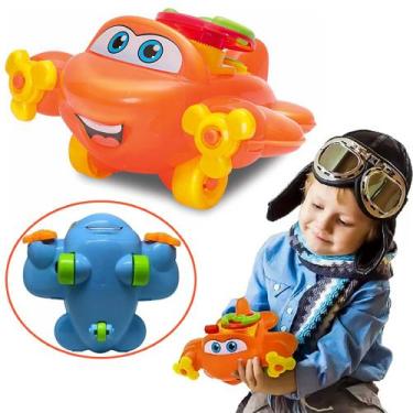 Imagem de Brinquedo Infantil Didático Avião Baby Plane Faz Crec Crec - JxP Brink