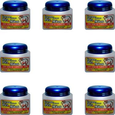 Imagem de Creme para os Pés e Mãos San Jully Com Sebo de Carneiro Pote 240g Kit 