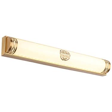 Imagem de Luminária de banheiro linear moderna LED tubo longo arandela de parede branco fosco acrílico penteadeira luzes sobre espelho, estilo japonês 18,9"/24,8" lâmpada de montagem na parede para b