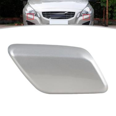 Imagem de JESYMBX Tampa do bocal da arruela do farol do para-choque dianteiro para Volvo V60 S60 2011 2012 2013 Tampa de jato de spray cinza direita