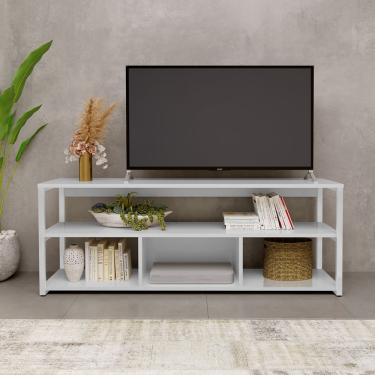 Imagem de Rack Home Luxuosa Para Sala Star Branco / Branco