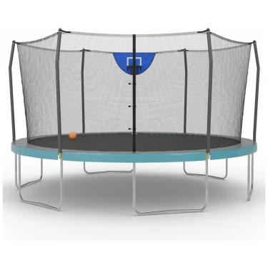 Imagem de Cama Elastica Capacidade até 125 kg e Tamanho 4 Metros, Skywalker Trampolines, Cinza e Azul