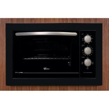 Imagem de Forno Elétrico de Embutir 48 Litros Fit Line Inox 34493 Fischer, Preto