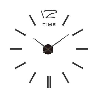 Imagem de Relógio de Parede Moderno 3D DIY - Quartzo, Acrílico e Espelho - Decor