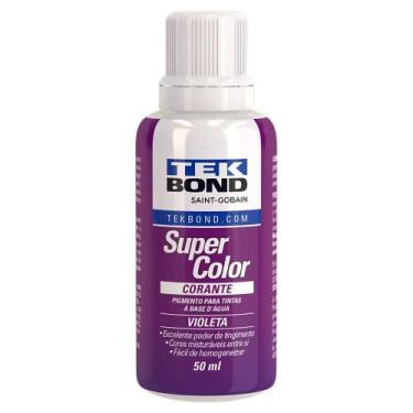 Imagem de Corante Liquido Tintas Super Color Violeta 50Ml Tek Bond - Tekbond