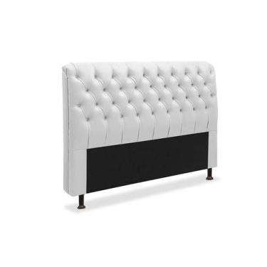 Imagem de Cabeceira Paris Para Cama Box Quenn Laminado Branco  JS