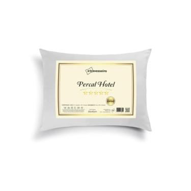 Imagem de Travesseiro Infantil Percal Hotel 30x45cm, Toque Macio de Luxo, 100% Fibra de Poliéster Siliconada, Antialérgico, Lavável, Branco