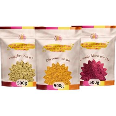 Imagem de Shot Matinal em Pó – Cúrcuma, Gengibre e Laranja Moro em pó | Aumenta Imunidade, Detox Diário e Termogênico Natural | Kit Ca.nuts