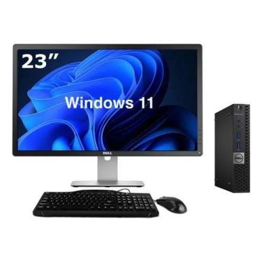 Imagem de Cpu Dell Mini 3060 I3 8ger 8gb 240ssd Win11  Monitor 23pol