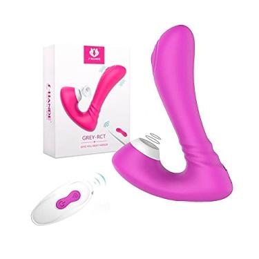 Imagem de S-Hande Grey-Rct - Vibrador Estimulador De Ponto G E Clitóris Com 9 Modos De Vibração, Sucção E Controle Remoto Sem Fio 13,5 X 3 Cm Roxo REF:6220