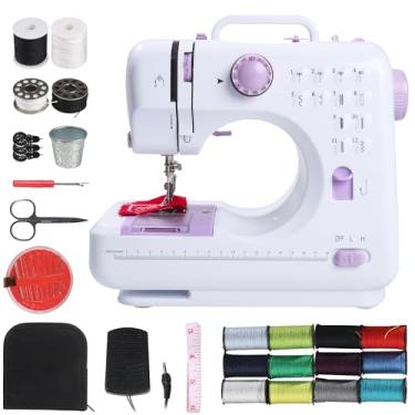 Imagem de NEEDLENEST Mini Máquina De Costura Elétrica Portátil Para Iniciantes E Crianças De 8 A 12 Anos – 12 Padrões De Pontos Integrados, Pedal De 2 Velocidades, Luz Led, Gaveta De Armazenamento – Inclui Ki
