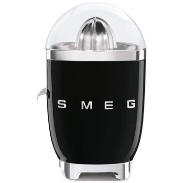 Imagem de Espremedor de Suco Cítrico SMEG 50s Retro Style com Bico Anti gotejamento, Ativação Automática e Coleta Eficiente, Preto