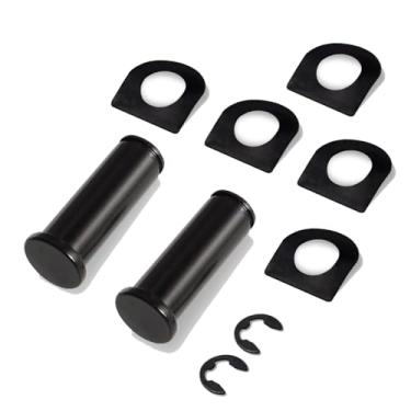 Imagem de Kit de montagem de pinos de pé de motocicleta, arruelas de pinos de parafuso, estilo motociclista/passageiro para Harley Davidson Pedal Pin Rider/Passenger Mount Style Footpegs (preto)