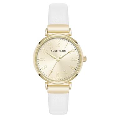 Imagem de Anne Klein Relógio feminino fácil de ler, Branco