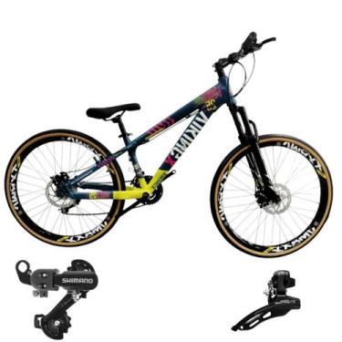 Imagem de Bicicleta Aro 26 Vikingx Aluminio Tuff 25 Mtb 24v Cambio Shimano Diant