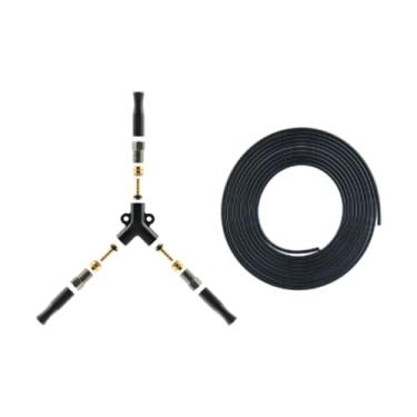 Imagem de Pegciuho Conector hidráulico do soldador de óleo hidráulico kit de mangueira de freio hidráulico Acessórios de modificação da linha de óleo Acessórios para, Y Shaped