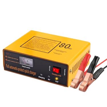 Imagem de AUTTGINN Carregador de bateria de carro de 6 V, 5 A e 12 V, 8,5 A, mantenedor de carregador de bateria inteligente, 4 modos de carregamento para motocicleta, caminhão, barco, brinquedo, carro